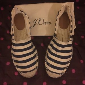 Navy stripes espadrilles